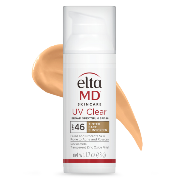 Elta MD UV Clear Tinted Broad Spectrum SPF 46 - Dermatology SPF - Dermatology Sunscreen - Facial Sunscreen - Palm Beach Dermatology Group