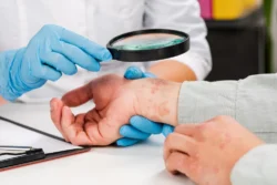 What is Eczema? A Simple Guide to Symptoms, Causes, and Treatment / Types of Eczema: Atopic Dermatitis - Contact Dermatitis - Dyshidrotic Eczema - Nummular Eczema - Seborrheic Dermatitis - Stasis Dermatitis / What Causes Eczema? / Symptoms of Eczema / Who Gets Eczema? / How is Eczema Diagnosed? / Prescription Creams and Medications / Palm Beach Dermatology Group - PGA Dermatology