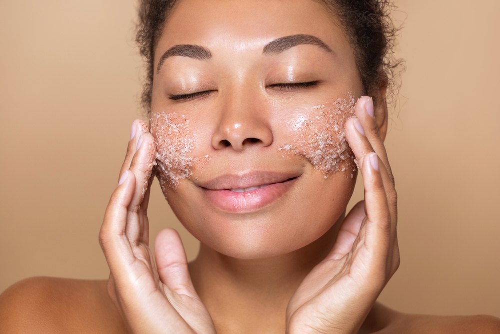 Skincare exfoliating dermatology procedure