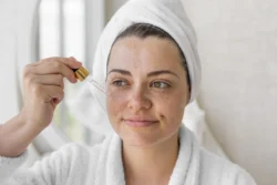 close up woman using serum - Can Tretinoin Cause Acne? A Simple Guide - Palm Beach Dermatology Group