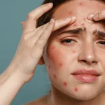 young woman addressing blemishes in studio - Does Accutane Help Hormonal Acne?
