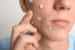 young person applying acne cream to facial skin - Does Tretinoin Help With Blackheads?